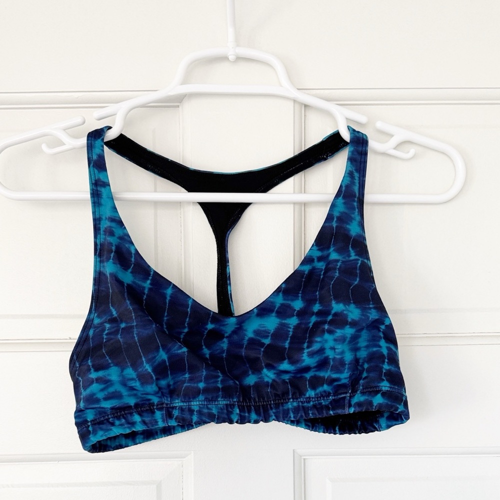 ONZIE athletic bra size M/L blue hot yoga bikram